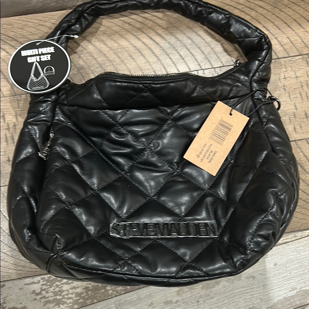 Steve Madden Black Quilted Women's Bag